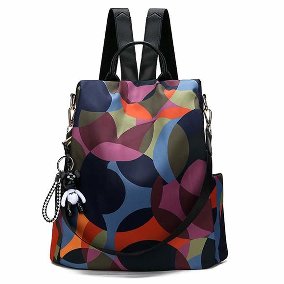 Anti-Theft Backpack Nylon Backpacks Handbags Travel Rucksack :> - Picture 1 of 6